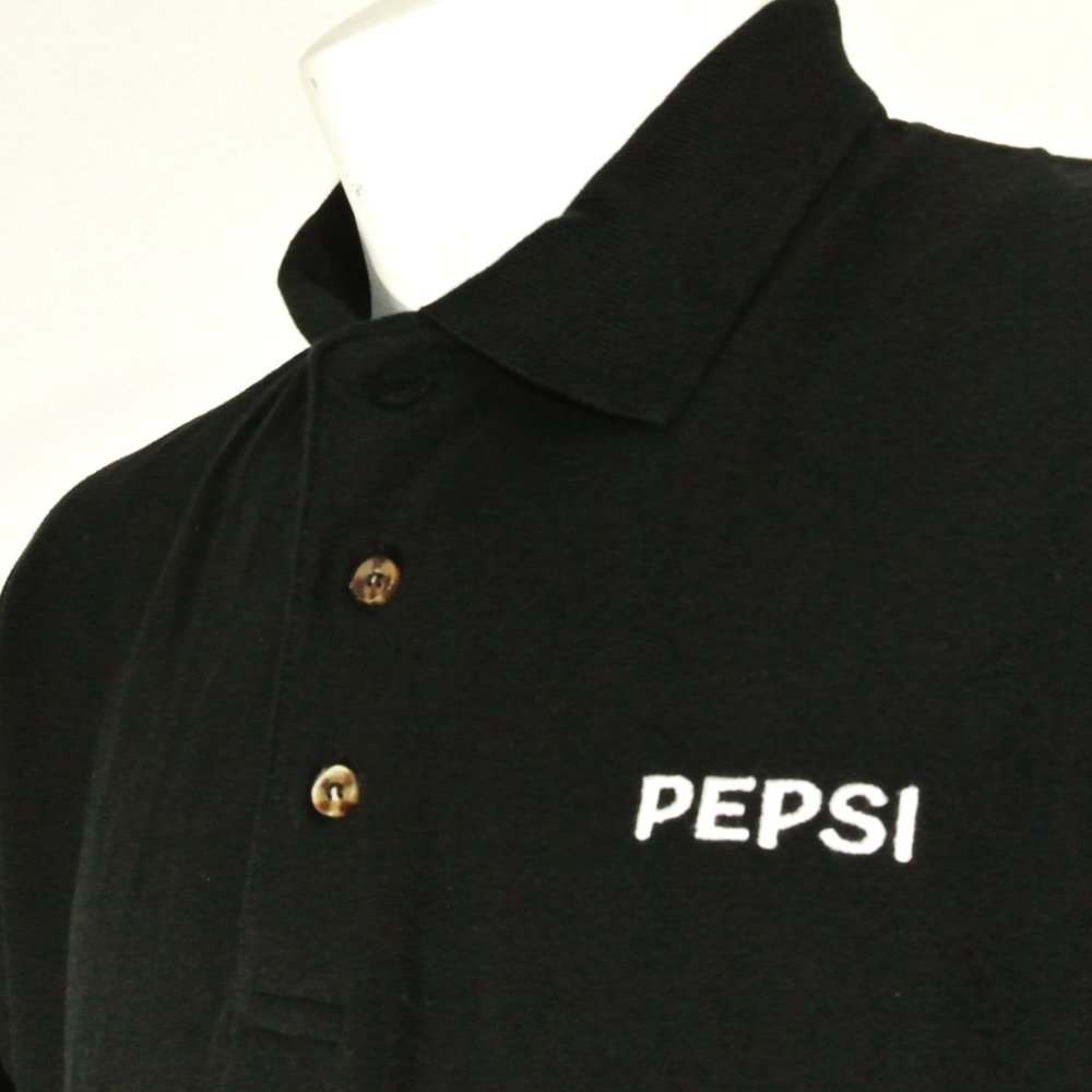 PEPSI Employee Uniform Polo Shirt Black NEW Size XL